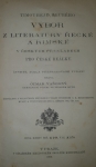  Výbor z literatury řecké a římské v českých překladech pro české reálky
