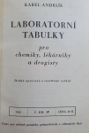 Laboratorní tabulky pro chemiky, lékárníky a drogisty