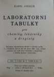 Laboratorní tabulky pro chemiky, lékárníky a drogisty